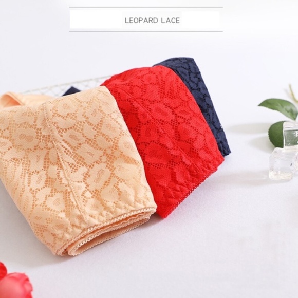 COPY - RED Satin panties with Lace front panel. - Picture 2 of 3